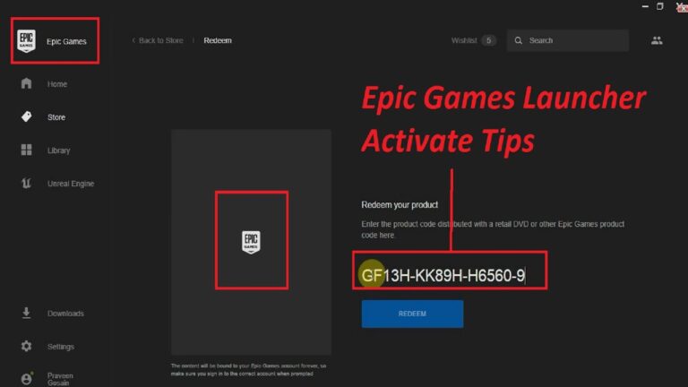 How to Activate Epic Games